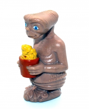 E.T. der Außerirdische mit Popcorn in der Hand Kunststoff Figur von LJN